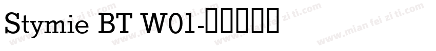 Stymie BT W01字体转换